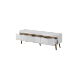 Nordi Large TV Cabinet 160cm - White Gloss 160cm - thumbnail 2