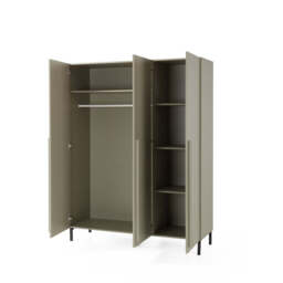 Sergio SE1 Hinged Door Wardrobe 150cm - Beige 150cm - thumbnail 3