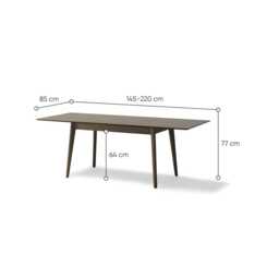 Plot PT-03 Extendable Dining Table 145cm - Light Oak 145cm - thumbnail 5