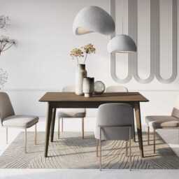 Plot PT-03 Extendable Dining Table 145cm - Light Oak 145cm - thumbnail 6