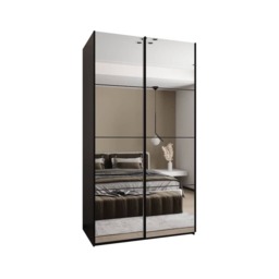 Trosa II Sliding Door Wardrobe 130cm - Black 130cm - thumbnail 7