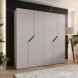 Blomvik I Hinged Door Wardrobe 200cm - Black 200cm - thumbnail 4