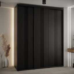 Cannes VI Sliding Door Wardrobe 200cm - White 200cm - thumbnail 7