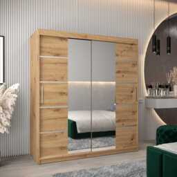 Verona 04 Sliding Door Wardrobe 180cm - White 180cm - thumbnail 5