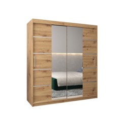 Verona 04 Sliding Door Wardrobe 180cm - White 180cm - thumbnail 6