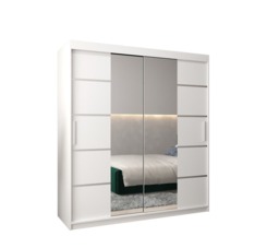 Verona 04 Sliding Door Wardrobe 180cm - White 180cm - thumbnail 2