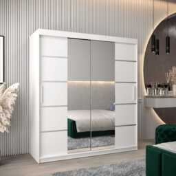 Verona 04 Sliding Door Wardrobe 180cm - White 180cm