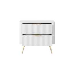 Lante Bedside Table 63cm - White 63cm - thumbnail 5