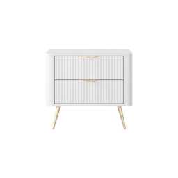 Lante Bedside Table 63cm - White 63cm - thumbnail 4