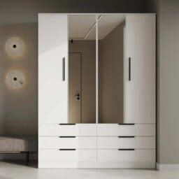 Avera AV-01 Hinged Door Wardrobe 170cm - Beige 170cm - thumbnail 2