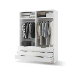 Avera AV-01 Hinged Door Wardrobe 170cm - Beige 170cm - thumbnail 7