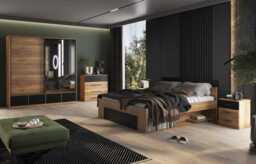 Beta Sliding Door Wardrobe 200cm [Oak Mauvella] - Oak Mauvella 200cm - thumbnail 5