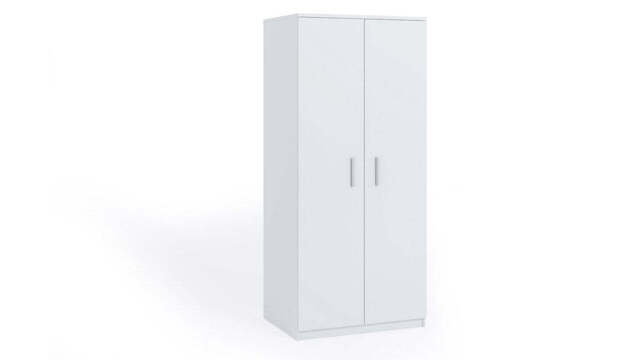 Bono Hinged Door Wardrobe 90cm - White Matt 90cm - image 1