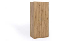 Bono Hinged Door Wardrobe 90cm - White Matt 90cm - thumbnail 4