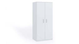 Bono Hinged Door Wardrobe 90cm - White Matt 90cm - thumbnail 1