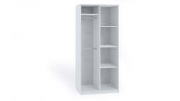 Bono Hinged Door Wardrobe 90cm - White Matt 90cm - thumbnail 2