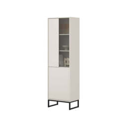 Loft Tall Display Cabinet 53cm - Cashmere 53cm - thumbnail 2