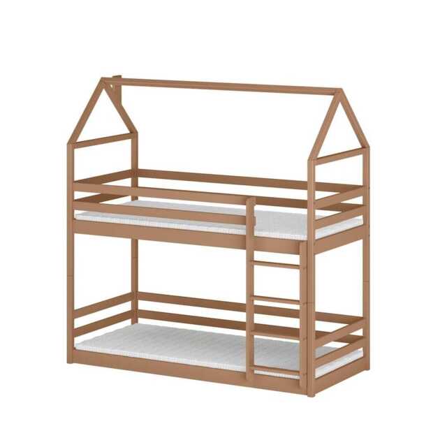 Wooden Bunk Bed Axel - Cinnamon Foam Mattresses - image 1