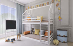 Wooden Bunk Bed Axel - Cinnamon Foam Mattresses - thumbnail 6