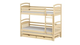 Alan Bunk Bed with Trundle and Storage - White Matt Without Mattresses - thumbnail 8