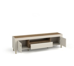 Mossa 08 TV Cabinet 177cm - Black 177cm - thumbnail 3