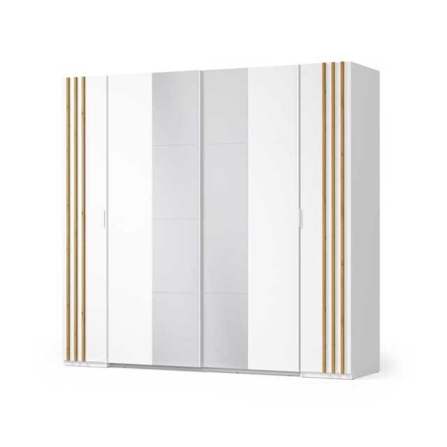 Florencja Sliding Door Wardrobe 220cm - White 220cm - image 1
