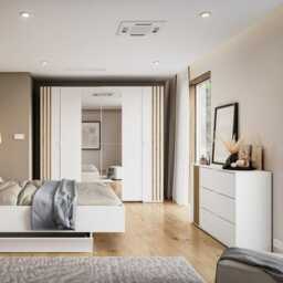 Florencja Sliding Door Wardrobe 220cm - White 220cm - thumbnail 7