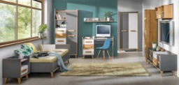 Werso W1 Hinged Wardrobe 90cm - Anthracite 90cm - thumbnail 4