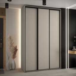 Dakota I Sliding Door Wardrobe 170cm - Cashmere 170cm - thumbnail 1
