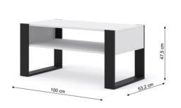 Mondi Coffee Table 100cm - Oak Artisan 100cm - thumbnail 5