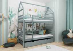 Wooden Bunk Bed Alex With Storage - Cinnamon Foam/Bonnell Mattresses - thumbnail 5