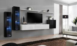 "Switch XI Entertainment Unit For TVs Up To 75"" - Black 330cm Oak Wotan" - thumbnail 7