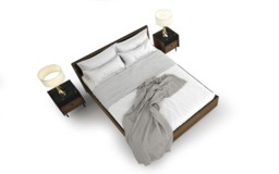 Prestigo Bedside Table 42cm - Oak Walnut 42cm - thumbnail 2