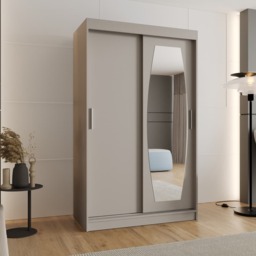 Rossa Sliding Door Wardrobe 120cm - Cashmere 120cm