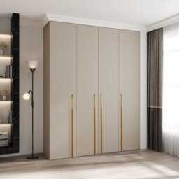 Como III Hinged Door Wardrobe 190cm - Cashmere 190cm - thumbnail 1
