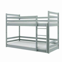 Wooden Bunk Bed Mini - Grey Foam/Bonnell Mattresses - thumbnail 7