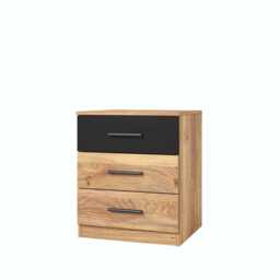 Beta Bedside Cabinet 46cm [Oak Mauvella] - Oak Mauvella 46cm - thumbnail 2