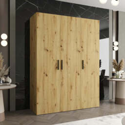 Bari I Hinged Door Wardrobe 150cm - Cashmere 150cm - thumbnail 2