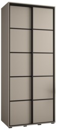 Dakota IV Sliding Door Wardrobe 100cm - Cashmere 100cm - thumbnail 2