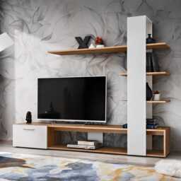 "Eco Entertainment Unit For TVs Up To 58"" - Black 190cm" - thumbnail 2