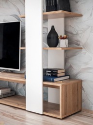 "Eco Entertainment Unit For TVs Up To 58"" - Black 190cm" - thumbnail 5