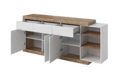 Sintra 25 Sideboard Cabinet 200cm - White 200cm - thumbnail 2