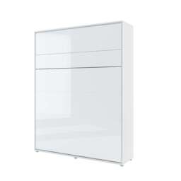 BC-12 Vertical Wall Bed Concept 160cm - White Gloss 160 x 200cm - thumbnail 1