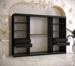Ramiro I Sliding Door Wardrobe 250cm - White 250cm - thumbnail 5
