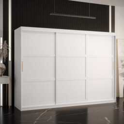 Ramiro I Sliding Door Wardrobe 250cm - White 250cm