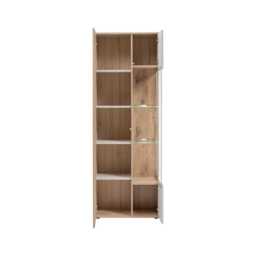 Catalina Tall Display Cabinet 70cm - Oak Vicking 70cm - thumbnail 2