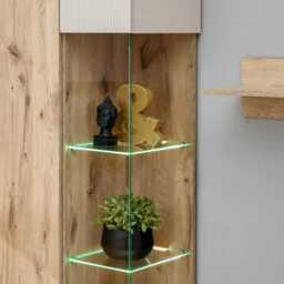Catalina Tall Display Cabinet 70cm - Oak Vicking 70cm - thumbnail 5