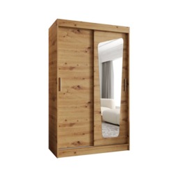 Moka Sliding Door Wardrobe 120cm - Cashmere 120cm - thumbnail 3