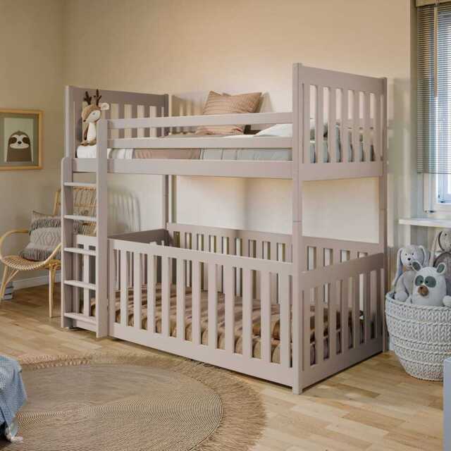 Wooden Bunk Bed Cris with Cot Bed - Cashmere Bonnell Mattresses - image 1