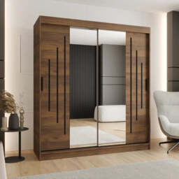 Rubino Y1 Sliding Door Wardrobe 180cm - Cashmere 180cm - thumbnail 2
